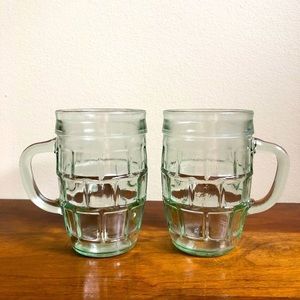 TWO vintage small beer mugs